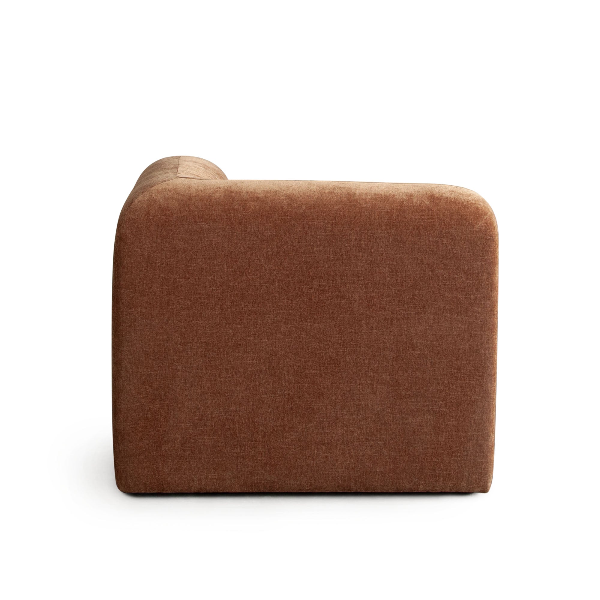 Echo Universal Square Corner Chair in Amber Fabric by Diamond Sofa