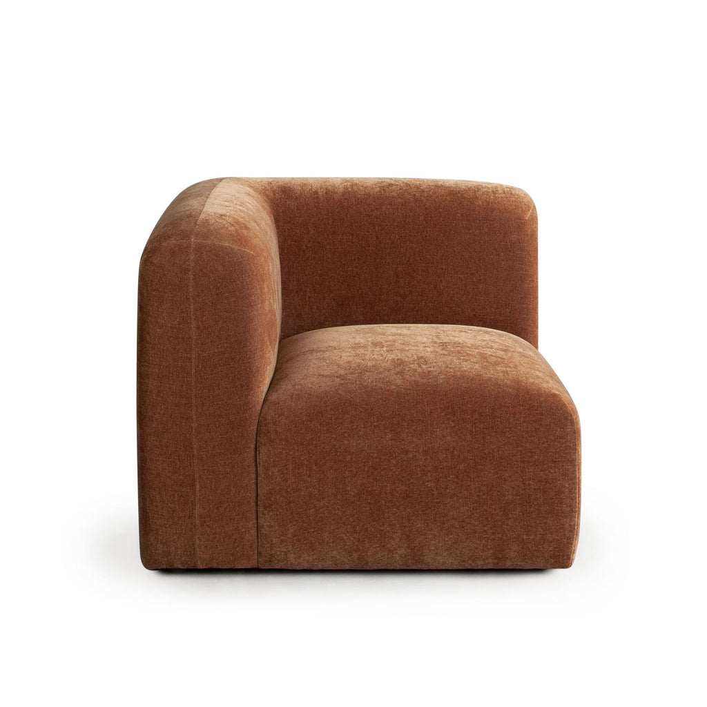Echo Universal Square Corner Chair in Amber Fabric by Diamond Sofa
