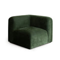 Echo Universal Square Corner Chair in Spruce Green Fabric by Diamond Sofa