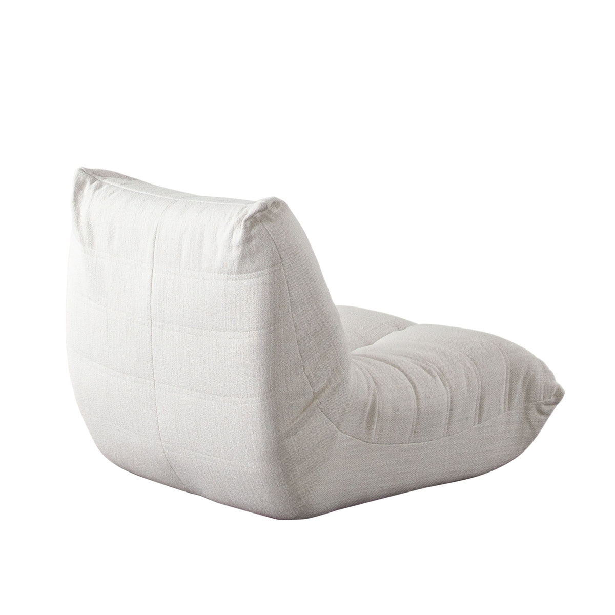 Ezra Armless Chair in Cream Fabric by Diamond Sofa