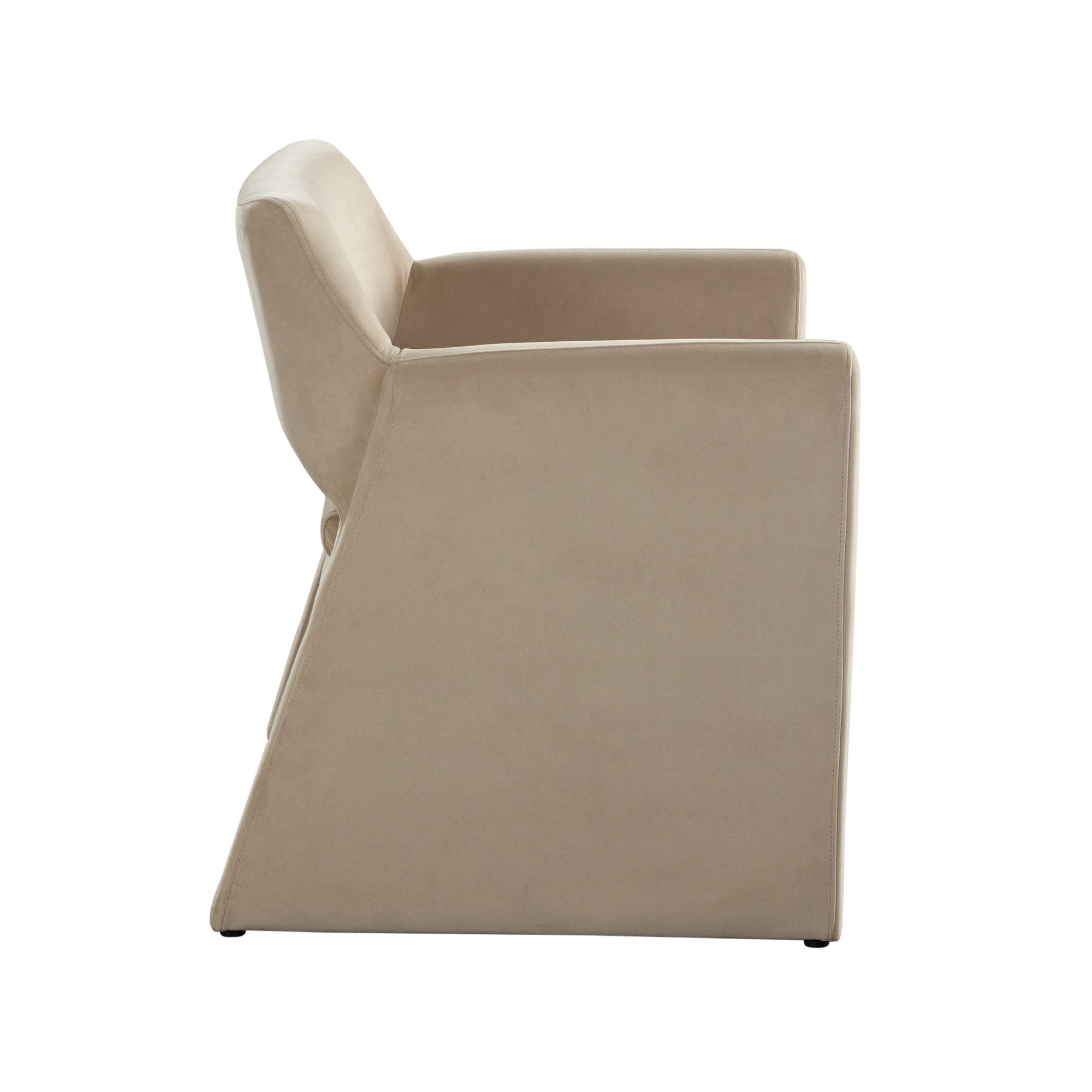 Flynn Dining/Accent Chair in Light Camel Performance Velvet by Diamond Sofa
