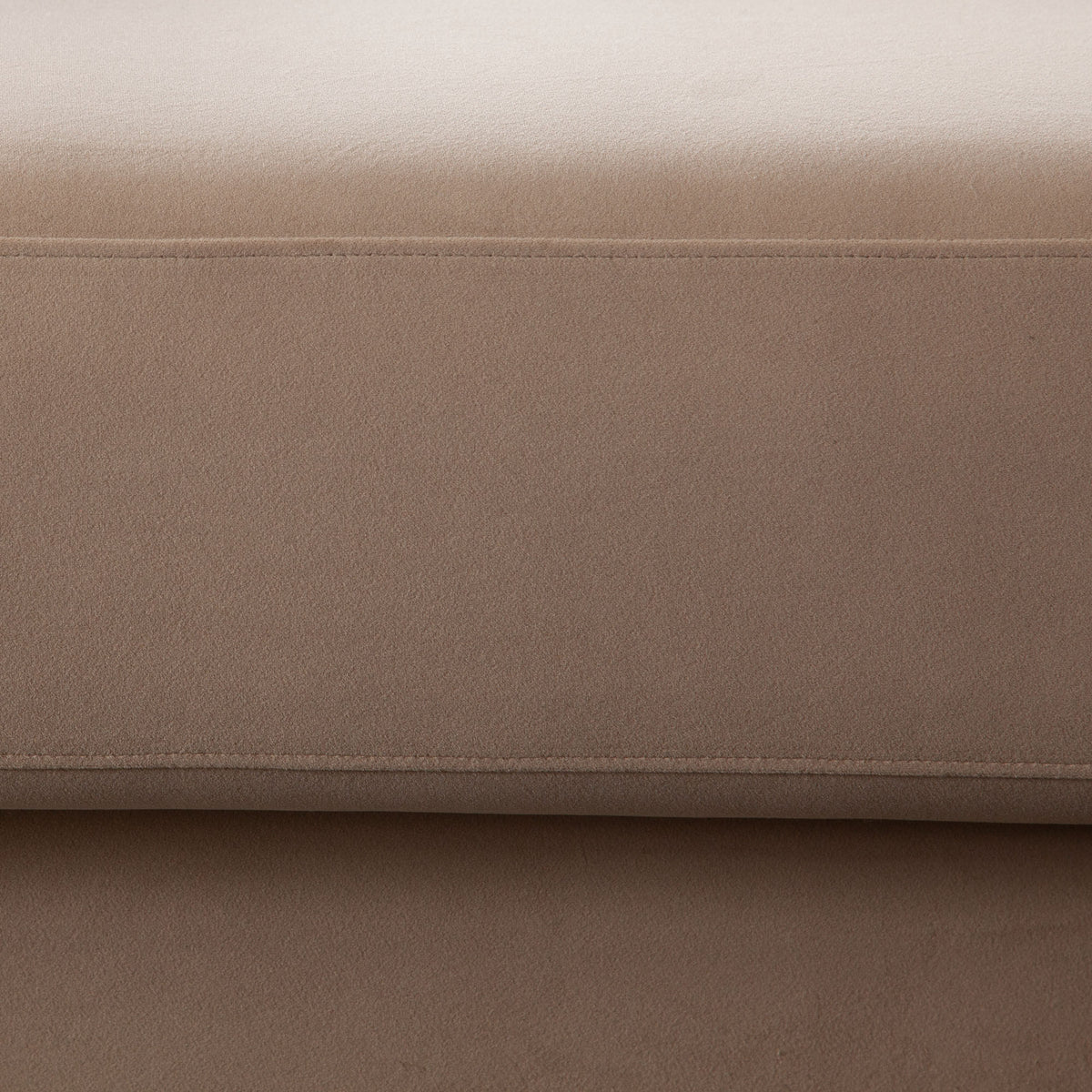 Form Sofa in Camel Performance Velvet w/ (2) Accent Pillow Balls by Diamond Sofa - styled in a staged room by Center Stage Home Design