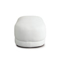 Fox Oval Accent Bench in White Performance Fabric by Diamond Sofa