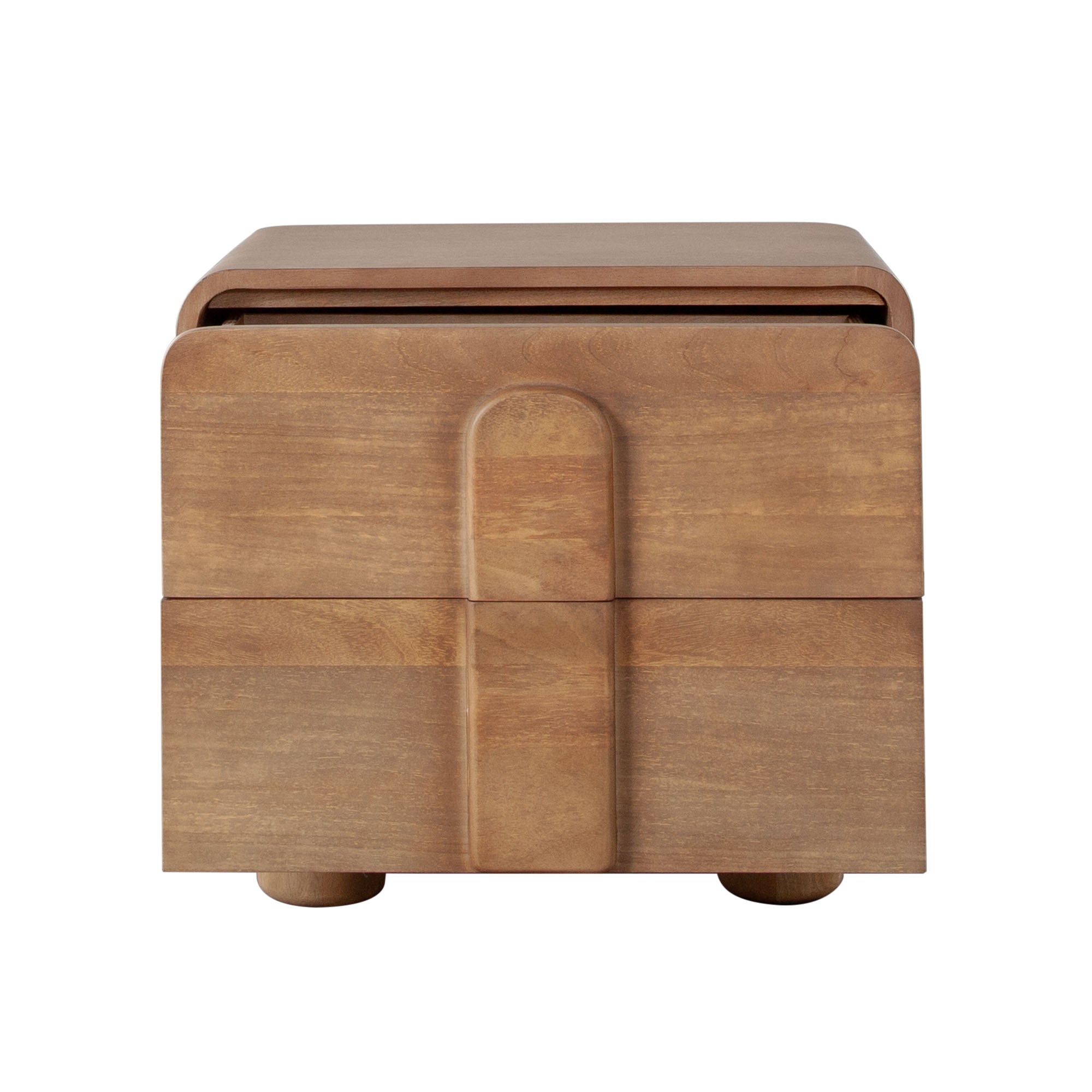 Indigo Solid Wood 2-Drawer Night Stand/End Table in Honey Finish by Diamond Sofa