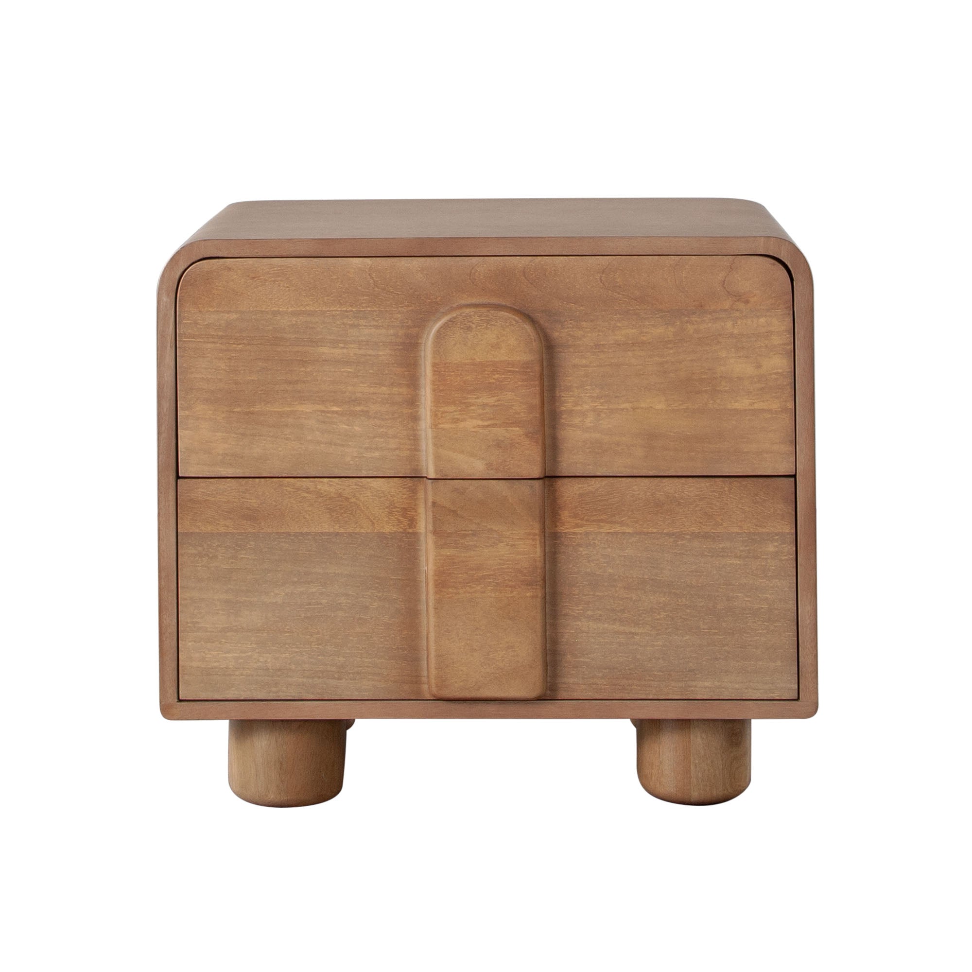 Indigo Solid Wood 2-Drawer Night Stand/End Table in Honey Finish by Diamond Sofa
