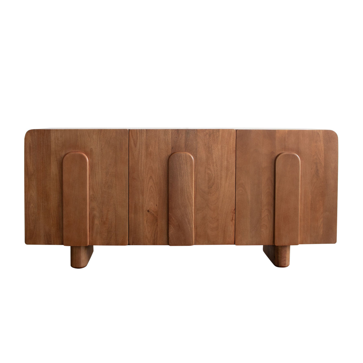 Indigo Solid Wood 3-Door Sideboard in Honey Finish by Diamond Sofa