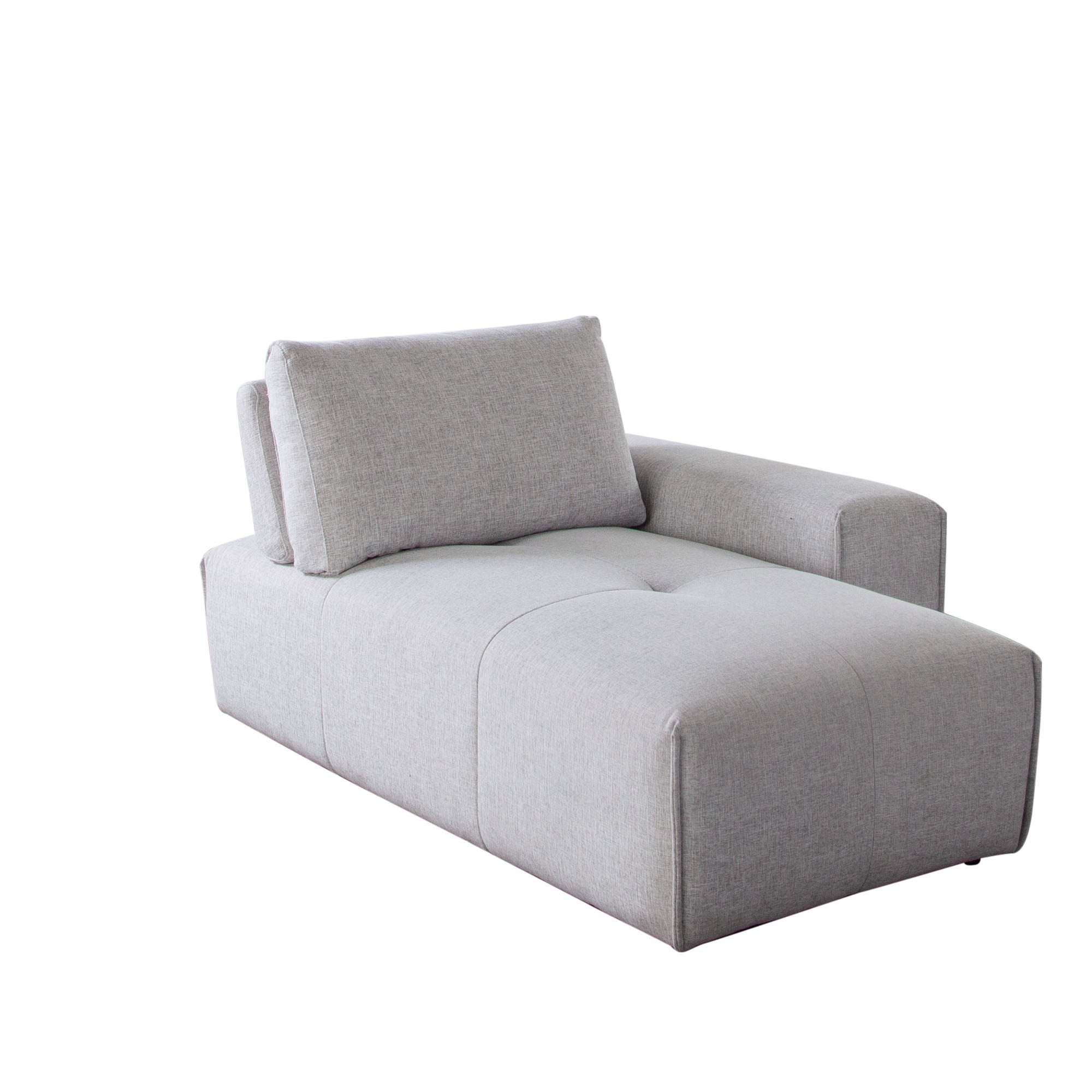 Jazz Modular 3-Seater Chaise Sectional with Adjustable Backrests in Light Brown Fabric by Diamond Sofa