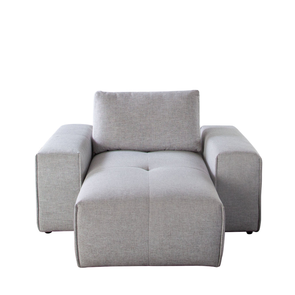 Jazz Modular 3-Seater Chaise Sectional with Adjustable Backrests in Light Brown Fabric by Diamond Sofa