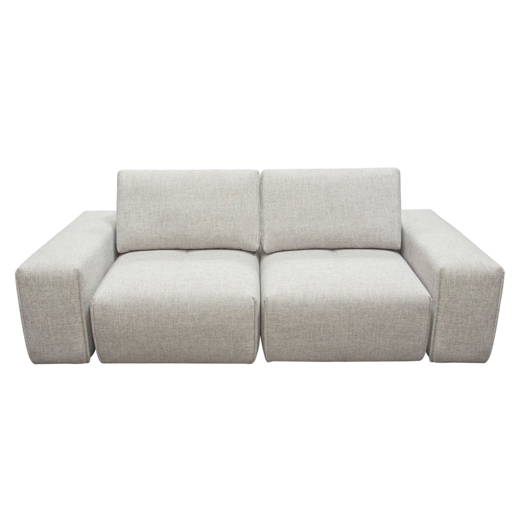 Jazz Modular 2-Seater with Adjustable Backrests in Light Brown Fabric by Diamond Sofa
