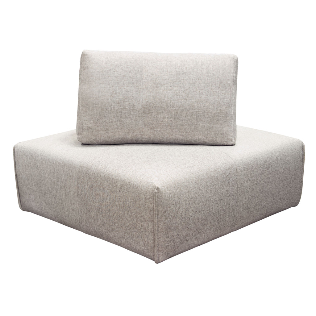 Jazz Modular 5-Seater Corner Sectional with Adjustable Backrests in Light Brown Fabric by Diamond Sofa