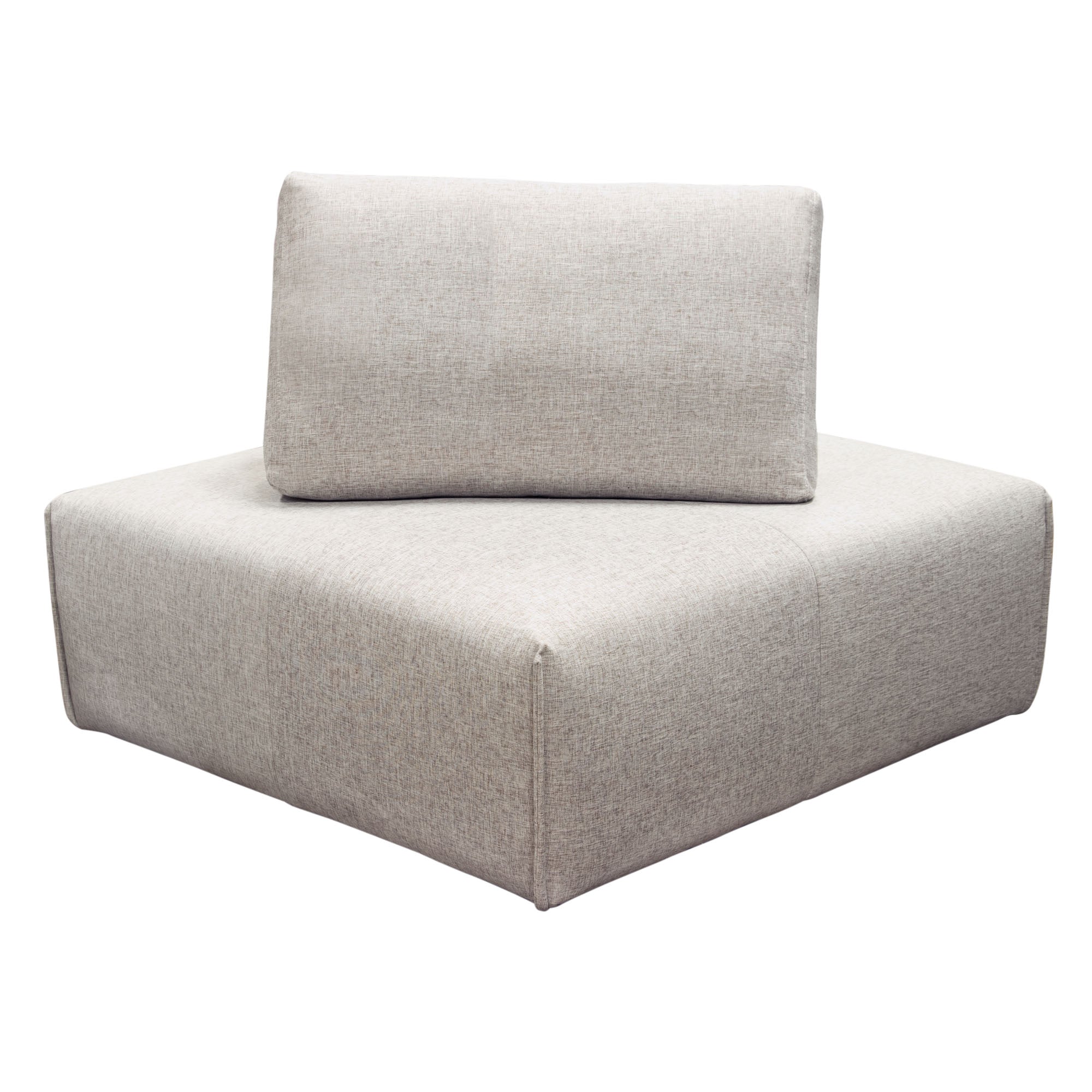 Jazz Modular 5-Seater Corner Sectional with Adjustable Backrests in Light Brown Fabric by Diamond Sofa