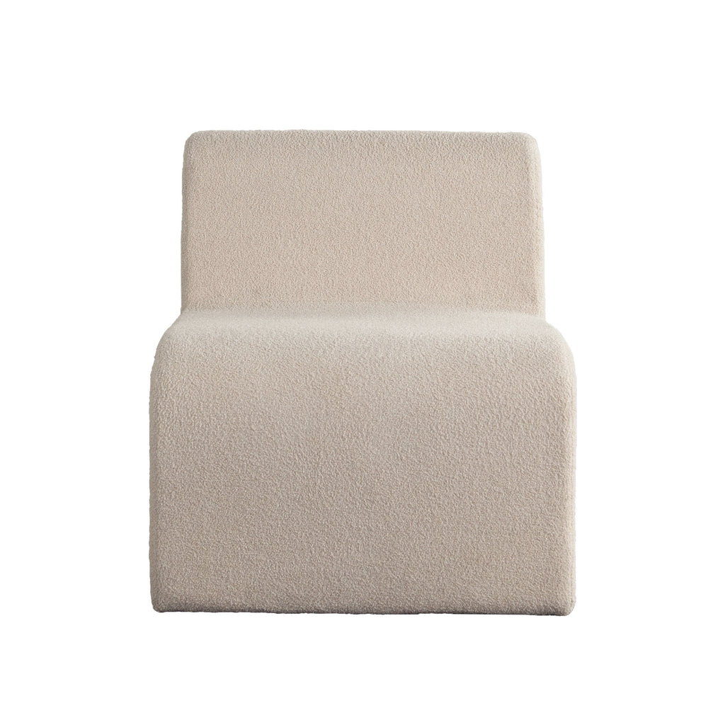 Lana Accent Chair in Camel Looped Shearling Fabric by Diamond Sofa