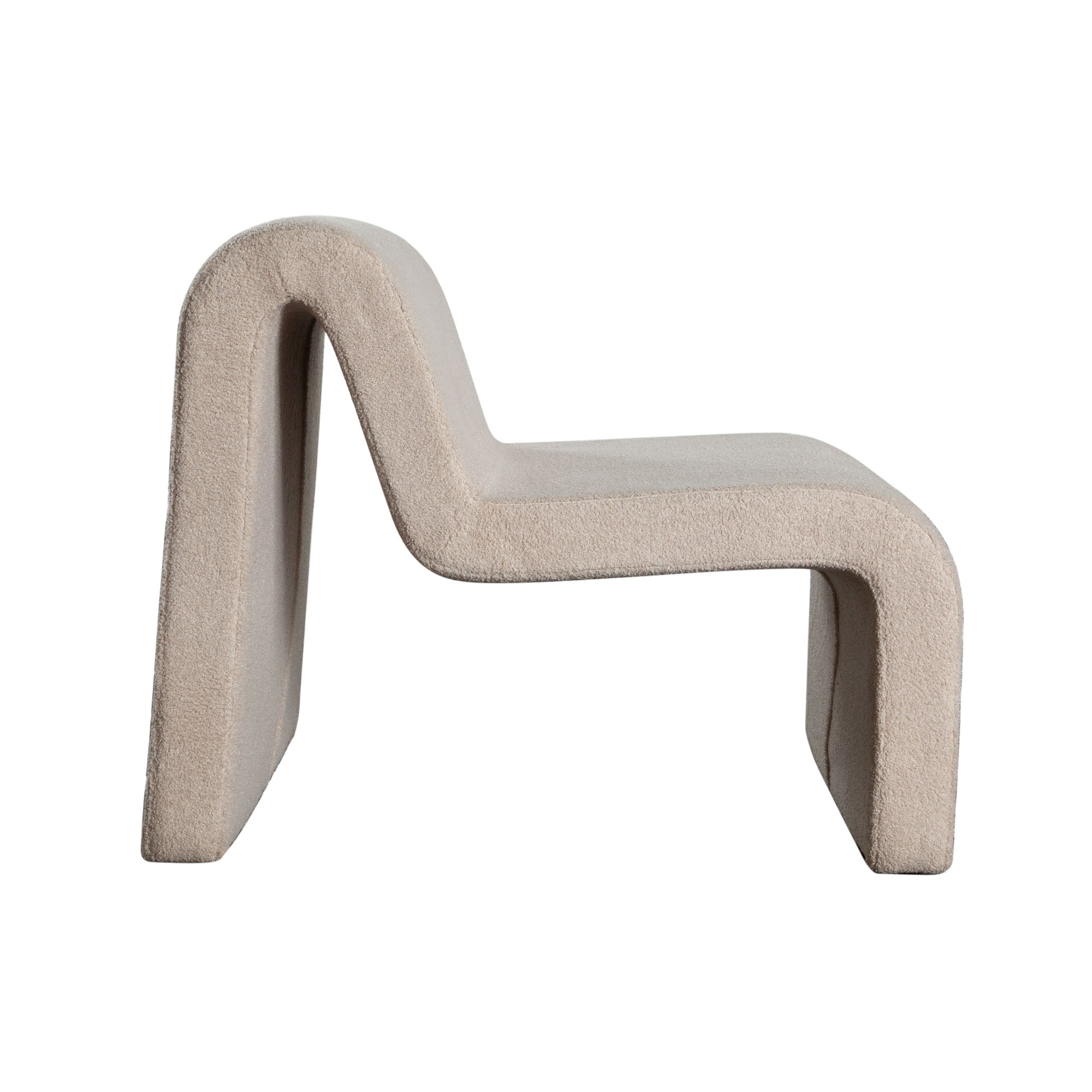 Lana Accent Chair in Camel Looped Shearling Fabric by Diamond Sofa