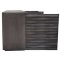 Bastille 69" 3-Door Solid Acacia Wood Sideboard in Smoke Grey Finish by Diamond Sofa