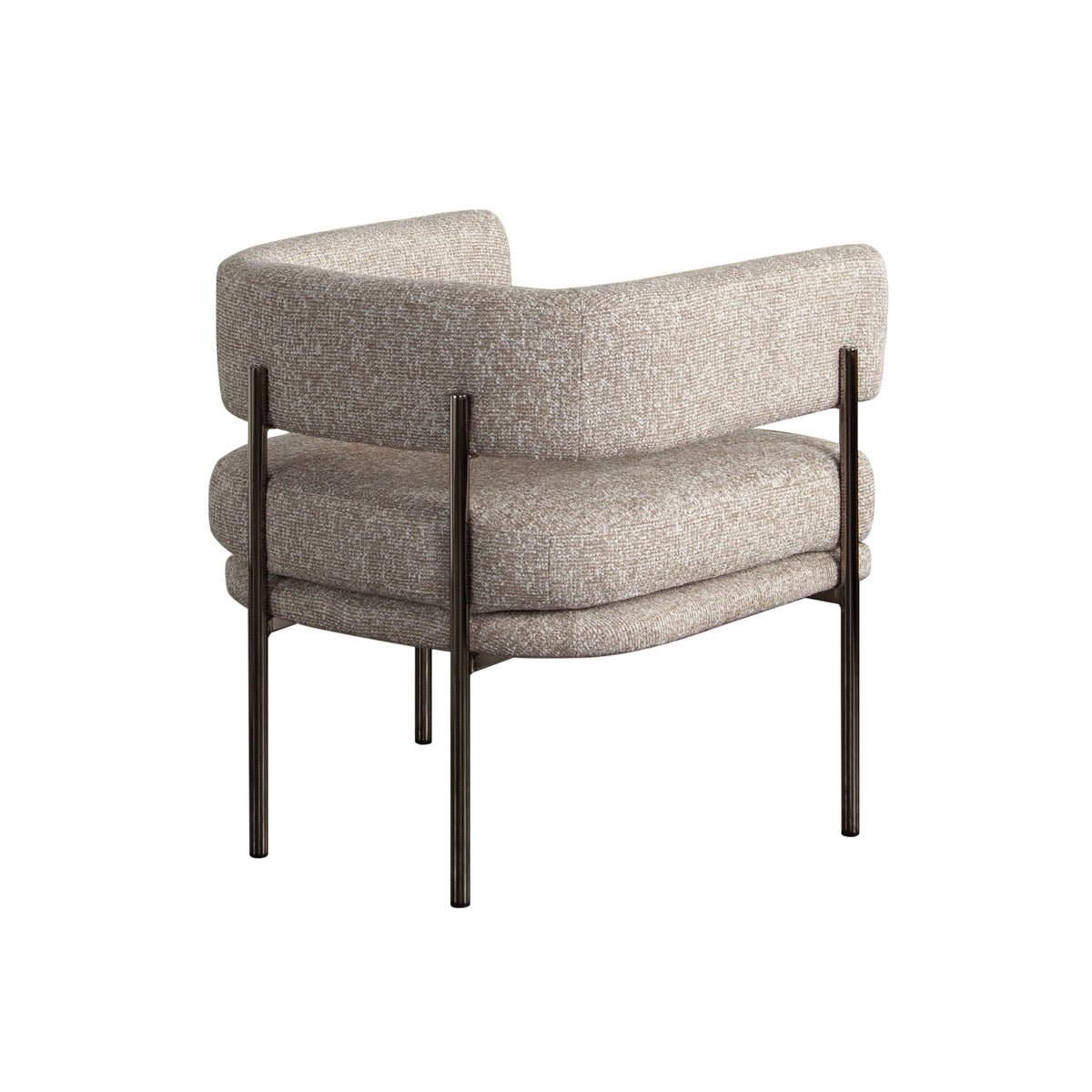 Lark 2-Pack Dining/Accent Chair in Wheat Polyester Fabric w/ Black Metal Frame by Diamond Sofa