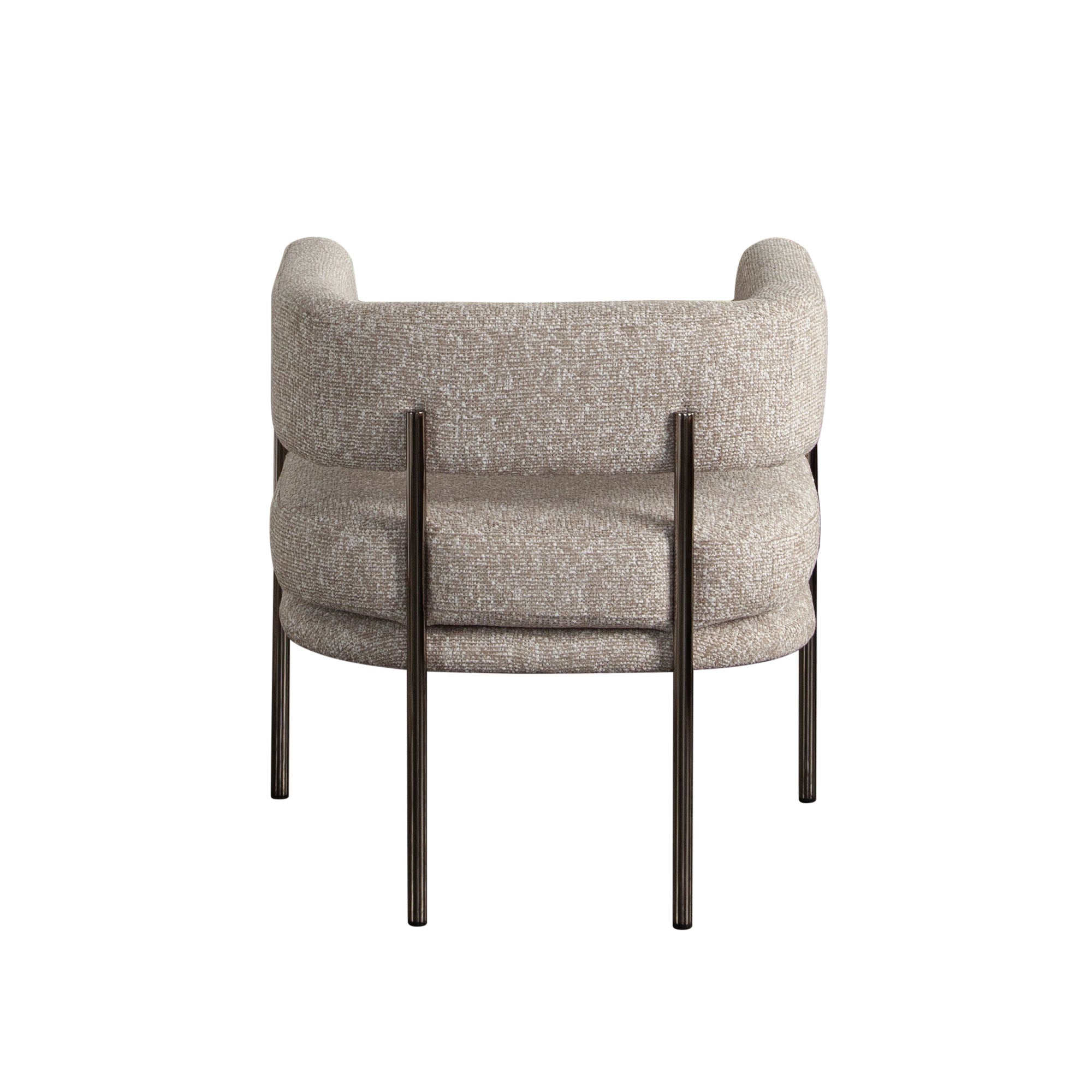 Lark 2-Pack Dining/Accent Chair in Wheat Polyester Fabric w/ Black Metal Frame by Diamond Sofa