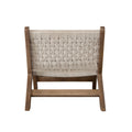 Laurel Wood Accent Chair in Caramel/Walnut Finish w/ Woven Natural Rope Seat & Back by Diamond Sofa