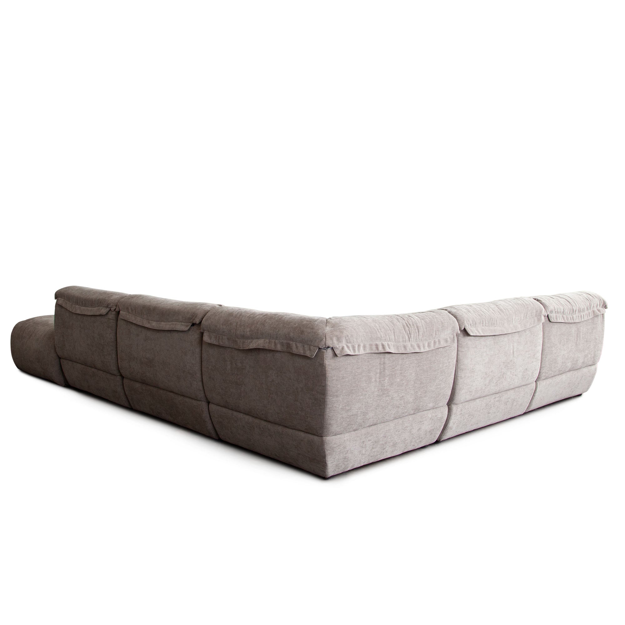Leigh 6PC Reversible Sectional in Dove Nature Polyester Fabric by Diamond Sofa