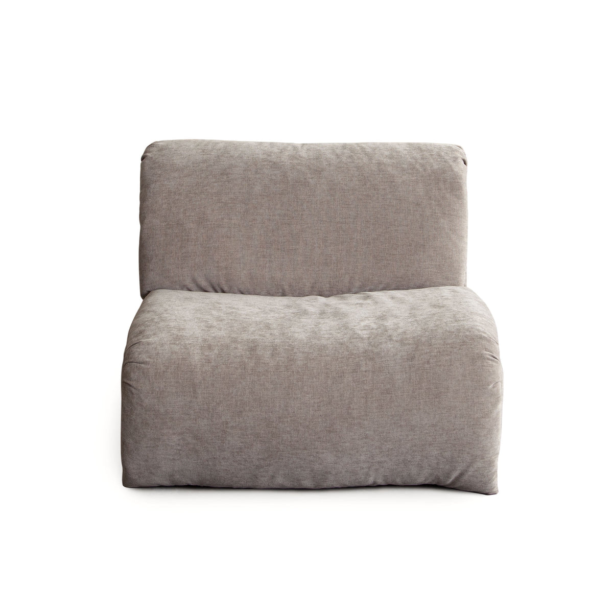 Leigh Armless Chair in Dove Nature Polyester Fabric by Diamond Sofa