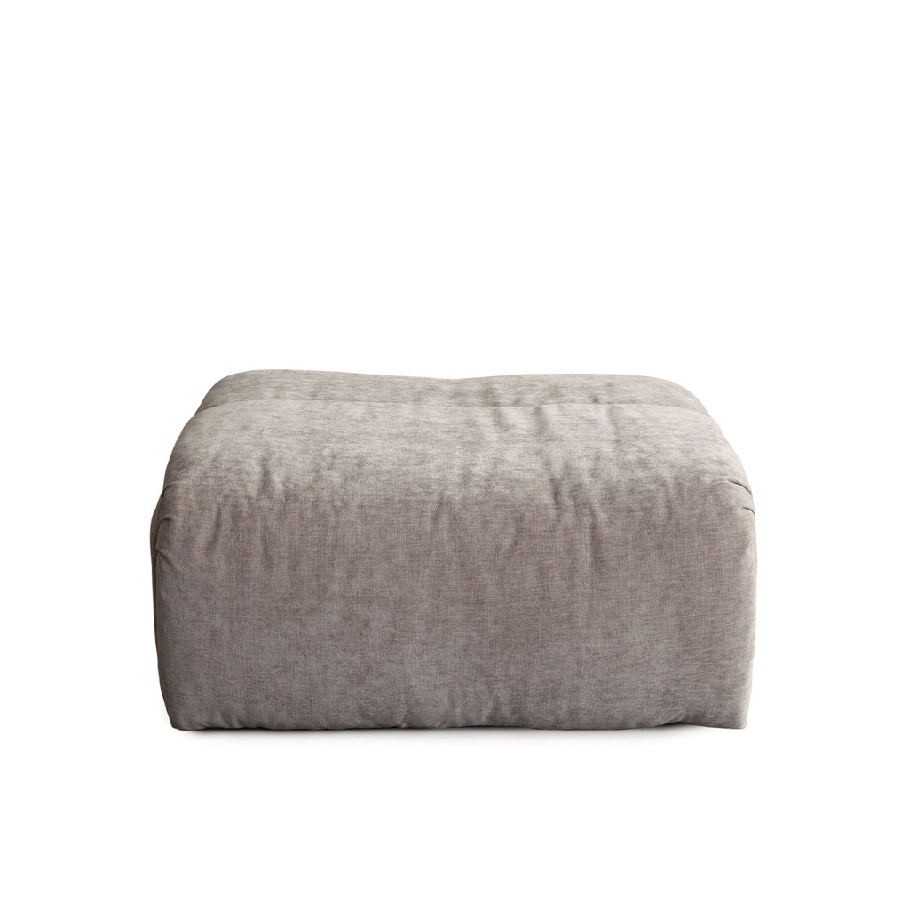 Leigh Ottoman in Dove Nature Polyester Fabric by Diamond Sofa