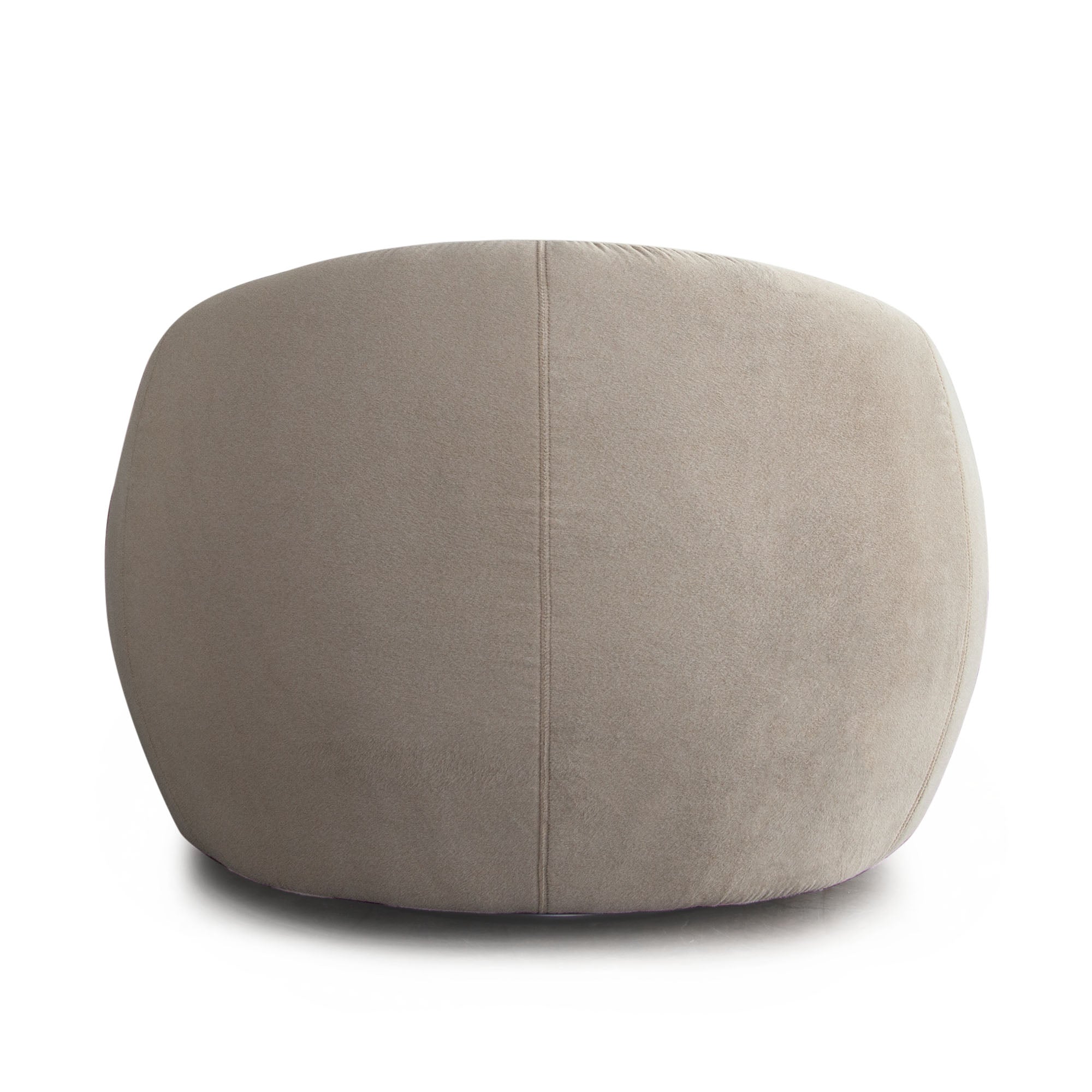 Lena Swivel Accent Chair in Fawn Faux Alpaca Fabric by Diamond Sofa