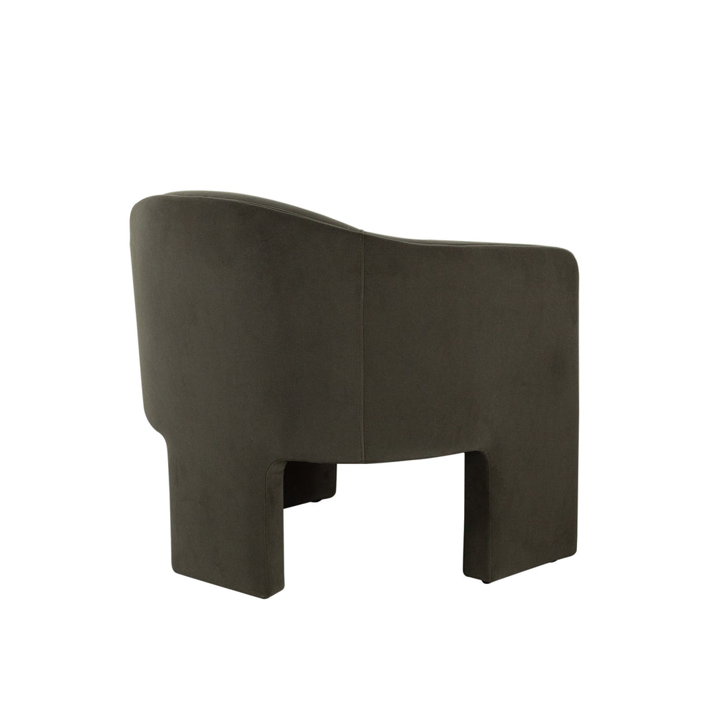 Leyah Accent Chair in Winter Moss Performance Velvet by Diamond Sofa