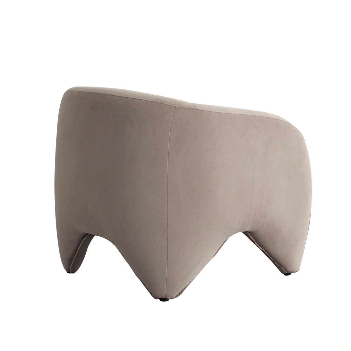 Link Accent Chair in Winter Mink Performance Velvet by Diamond Sofa