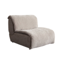 Leigh Armless Chair in Dove Nature Polyester Fabric by Diamond Sofa