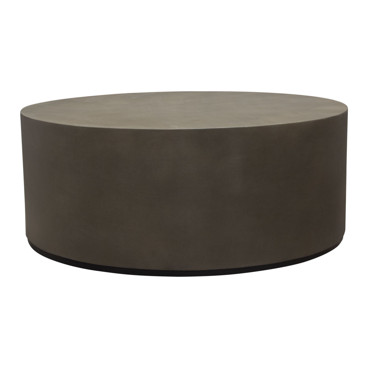 Montage Round Natural Cement Grey Cocktail Table by Diamond Sofa