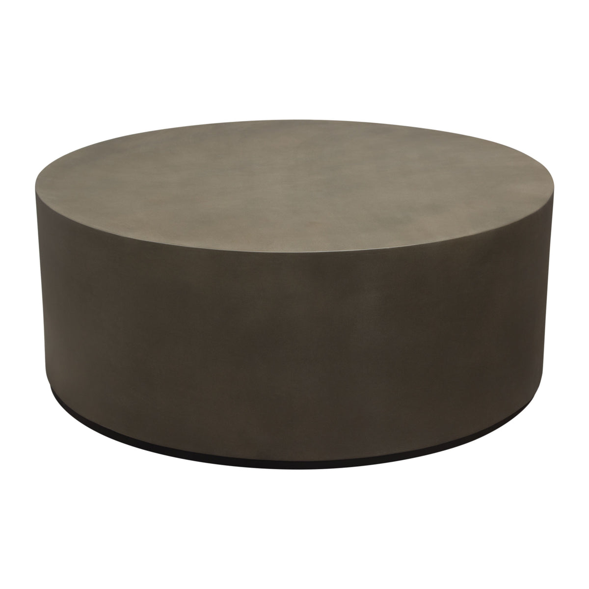 Montage Round Natural Cement Grey Cocktail Table by Diamond Sofa