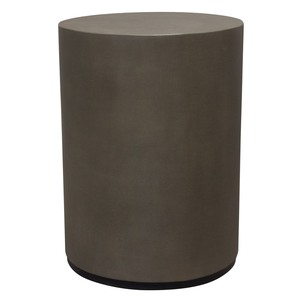 Montage Round Natural Cement Grey End Table by Diamond Sofa