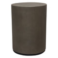 Montage Round Natural Cement Grey End Table by Diamond Sofa