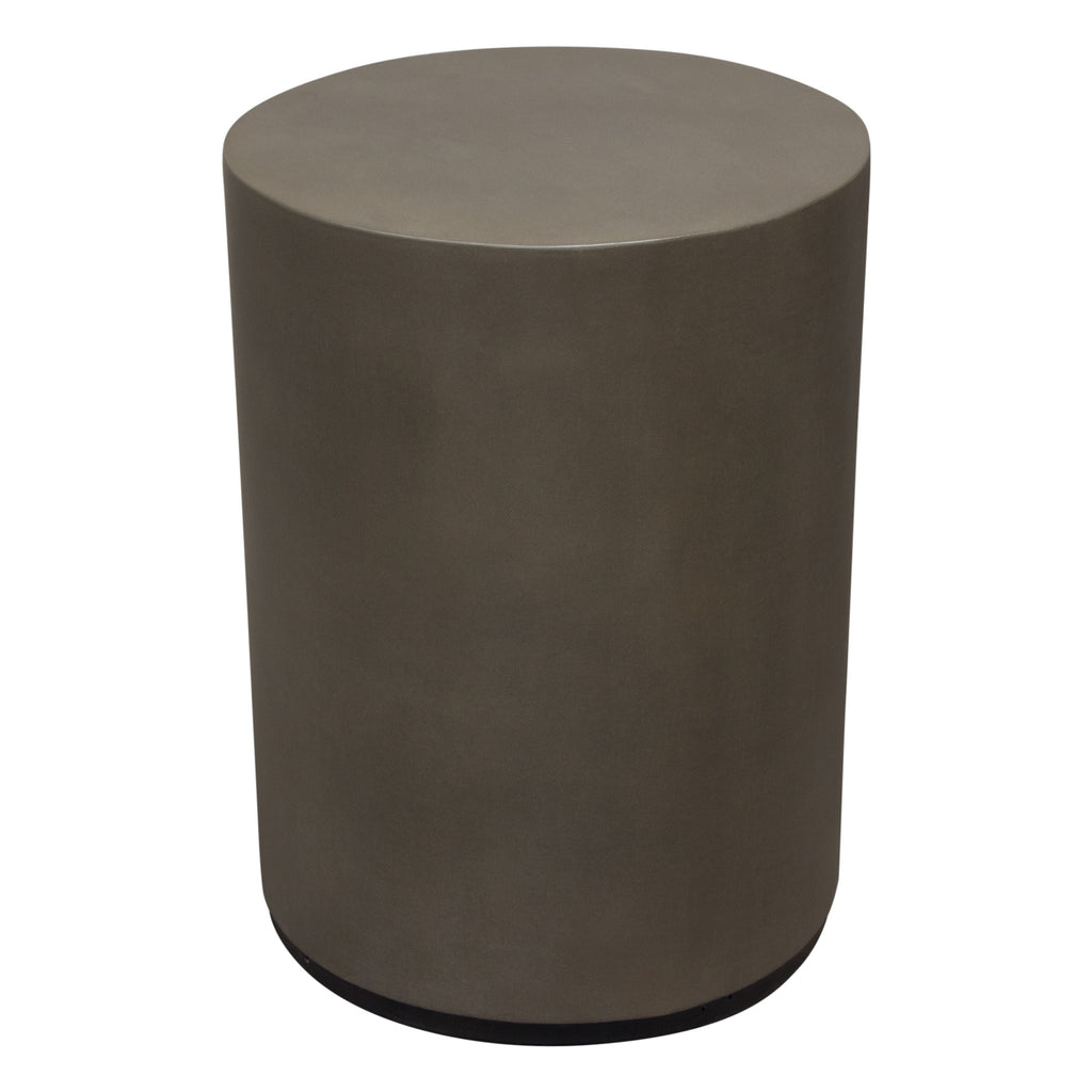 Montage Round Natural Cement Grey End Table by Diamond Sofa