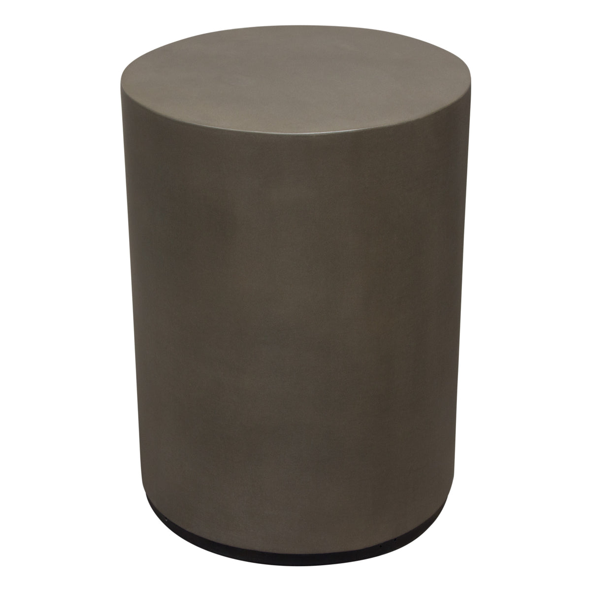 Montage Round Natural Cement Grey End Table by Diamond Sofa
