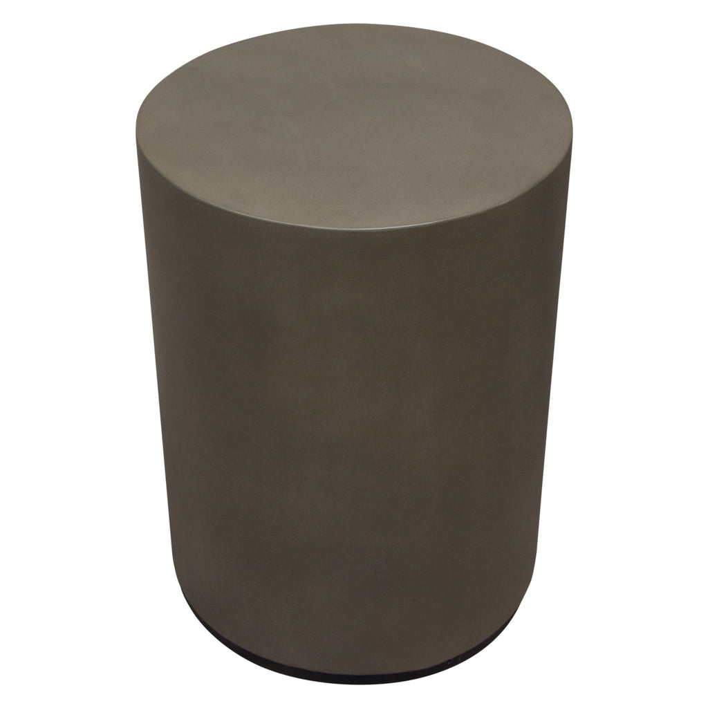 Montage Round Natural Cement Grey End Table by Diamond Sofa