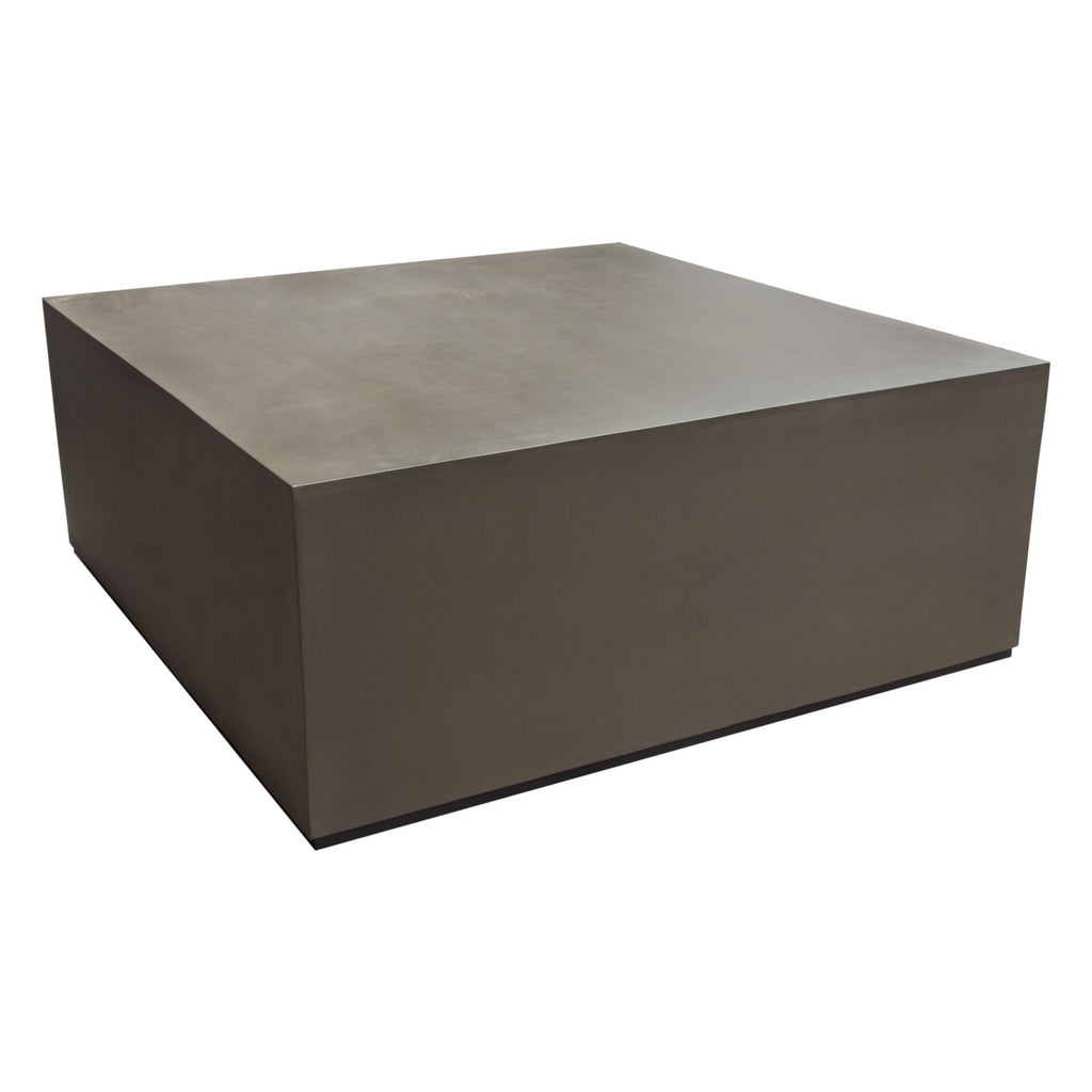 Montage Square Natural Cement Grey Coffee Table by Diamond Sofa