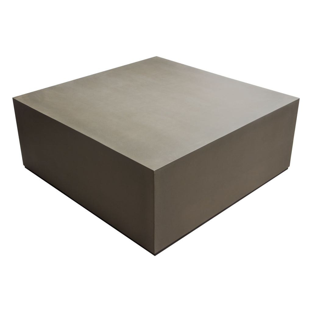 Montage Square Natural Cement Grey Coffee Table by Diamond Sofa