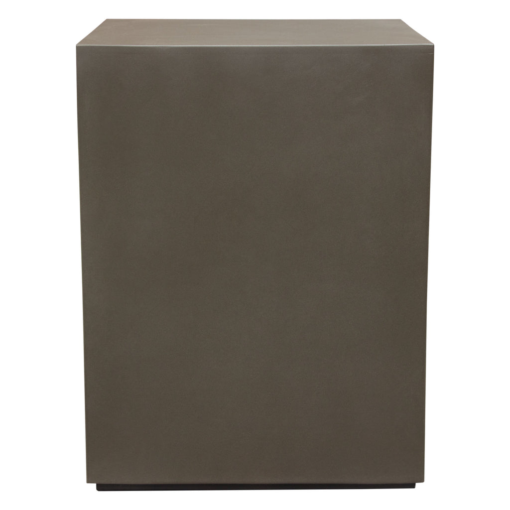 Montage Square Natural Cement Grey End Table by Diamond Sofa