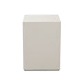 Montage Square End Table in Ivory Faux Cement Finish by Diamond Sofa