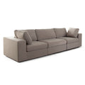 Muse 3PC Modular Sofa in Winter Mink Performance Velvet by Diamond Sofa