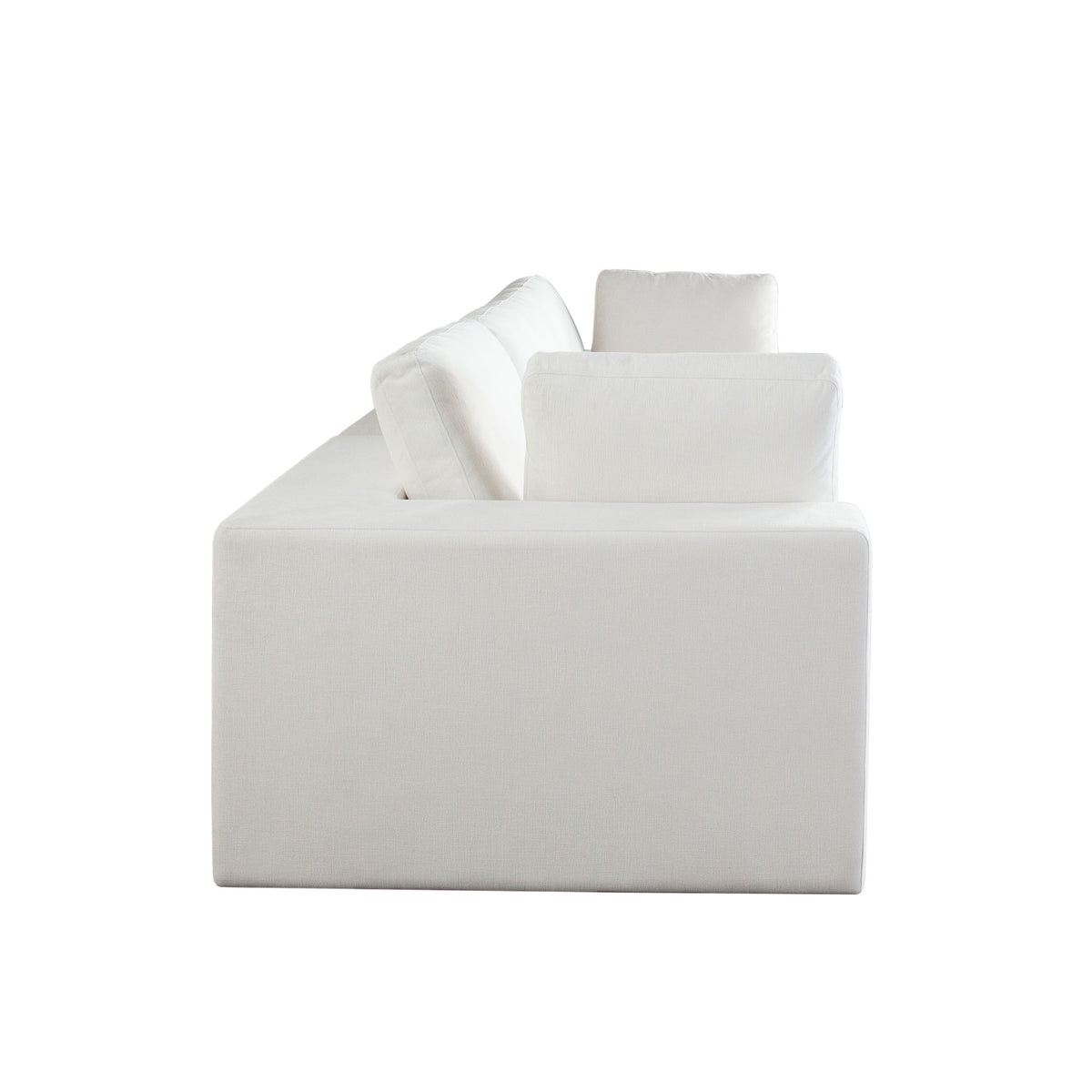 Muse 3PC Modular Sofa in Mist White Performance Fabric by Diamond Sofa