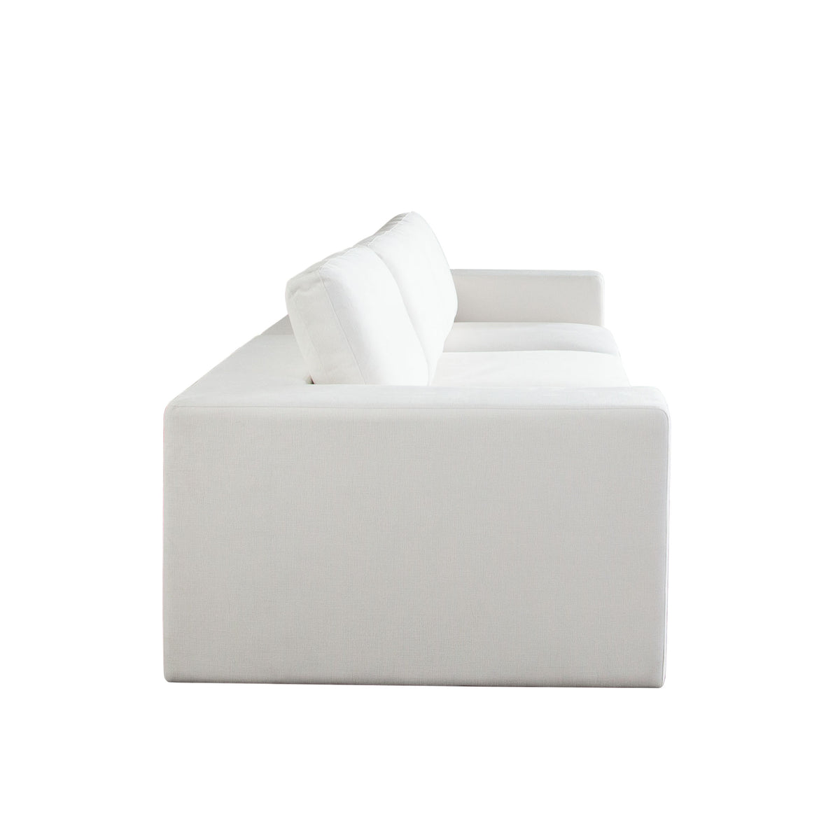 Muse 3PC Modular Sofa in Mist White Performance Fabric by Diamond Sofa
