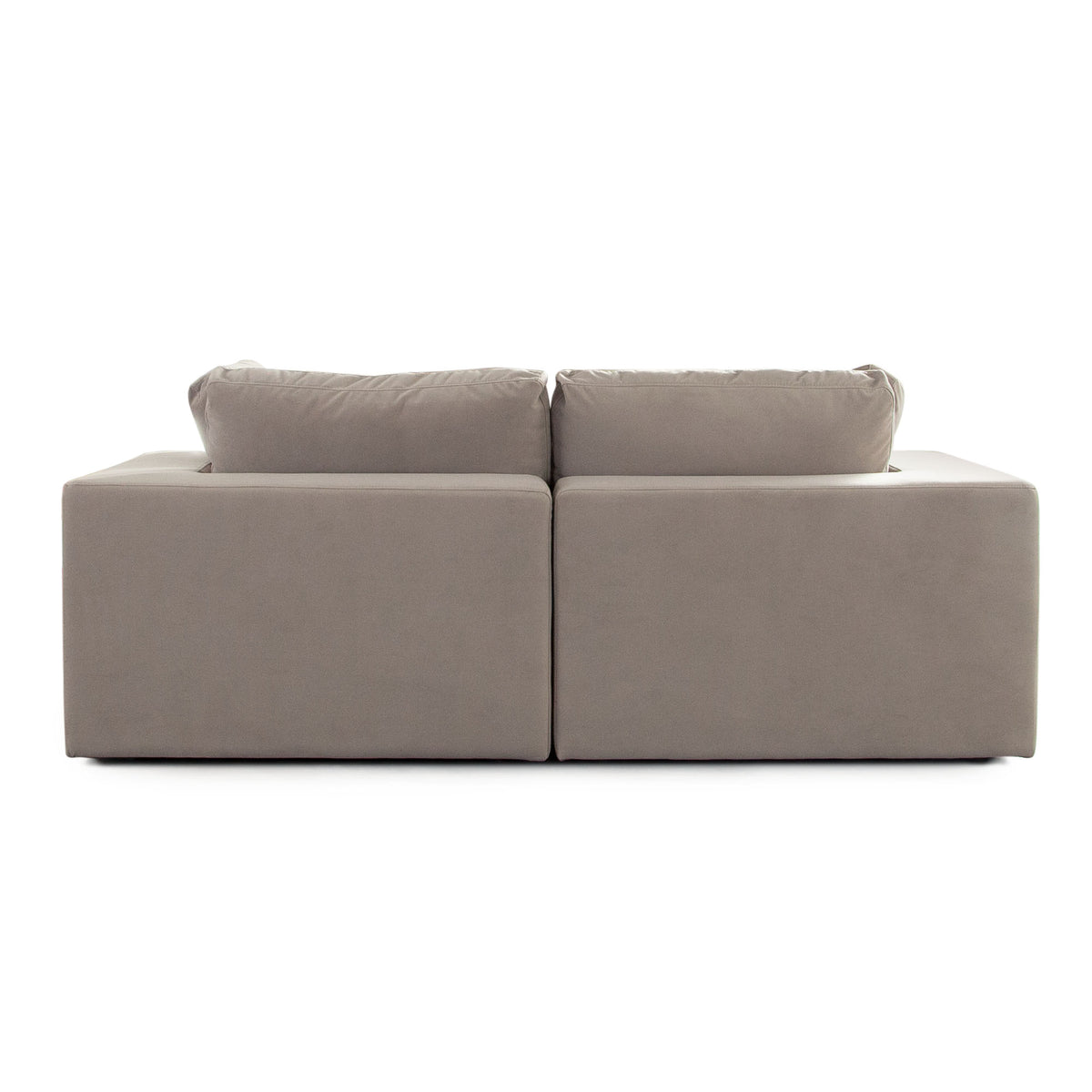 Muse 2PC Modular Sofa in Winter Mink Performance Velvet by Diamond Sofa