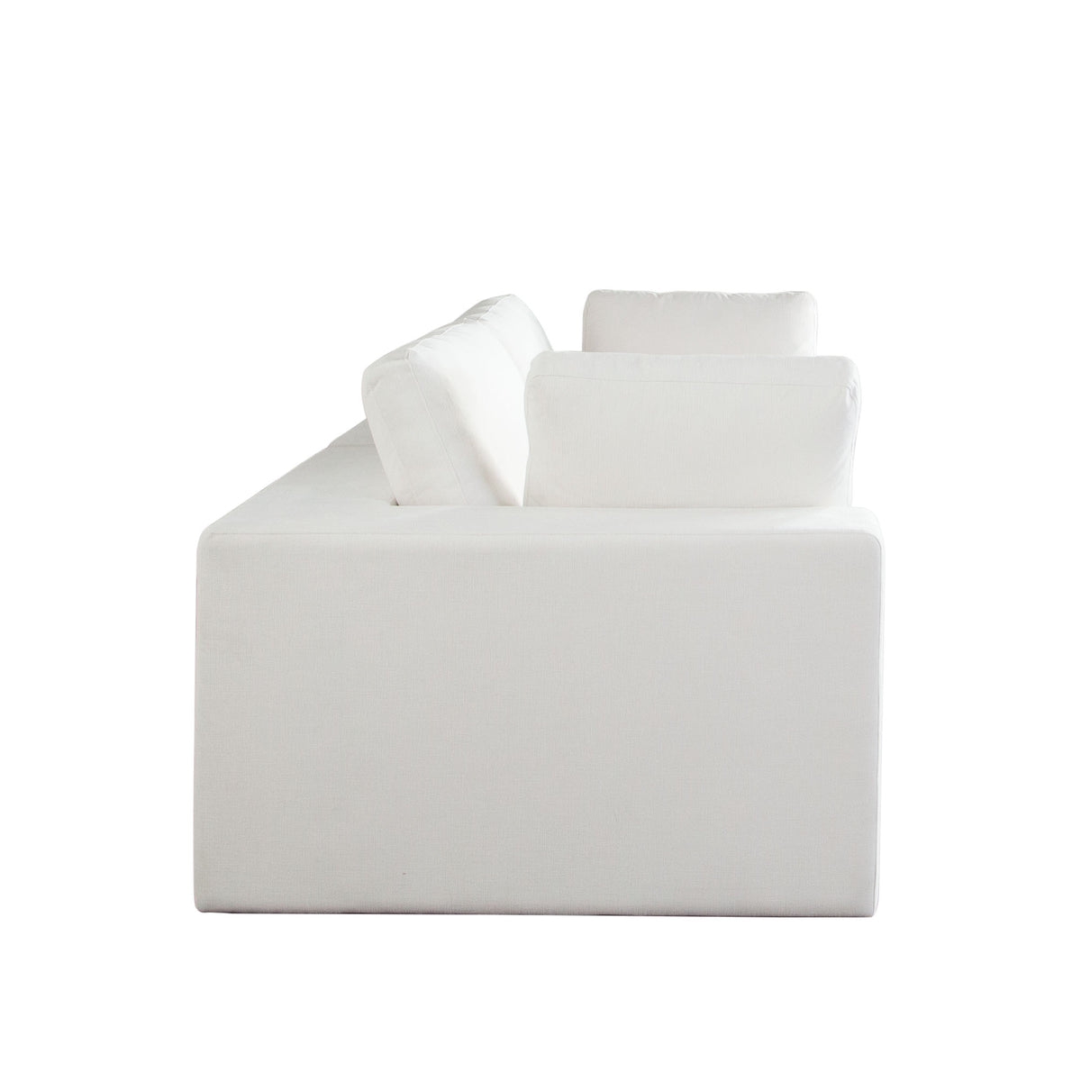 Muse 2PC Modular Sofa in Mist White Performance Fabric by Diamond Sofa