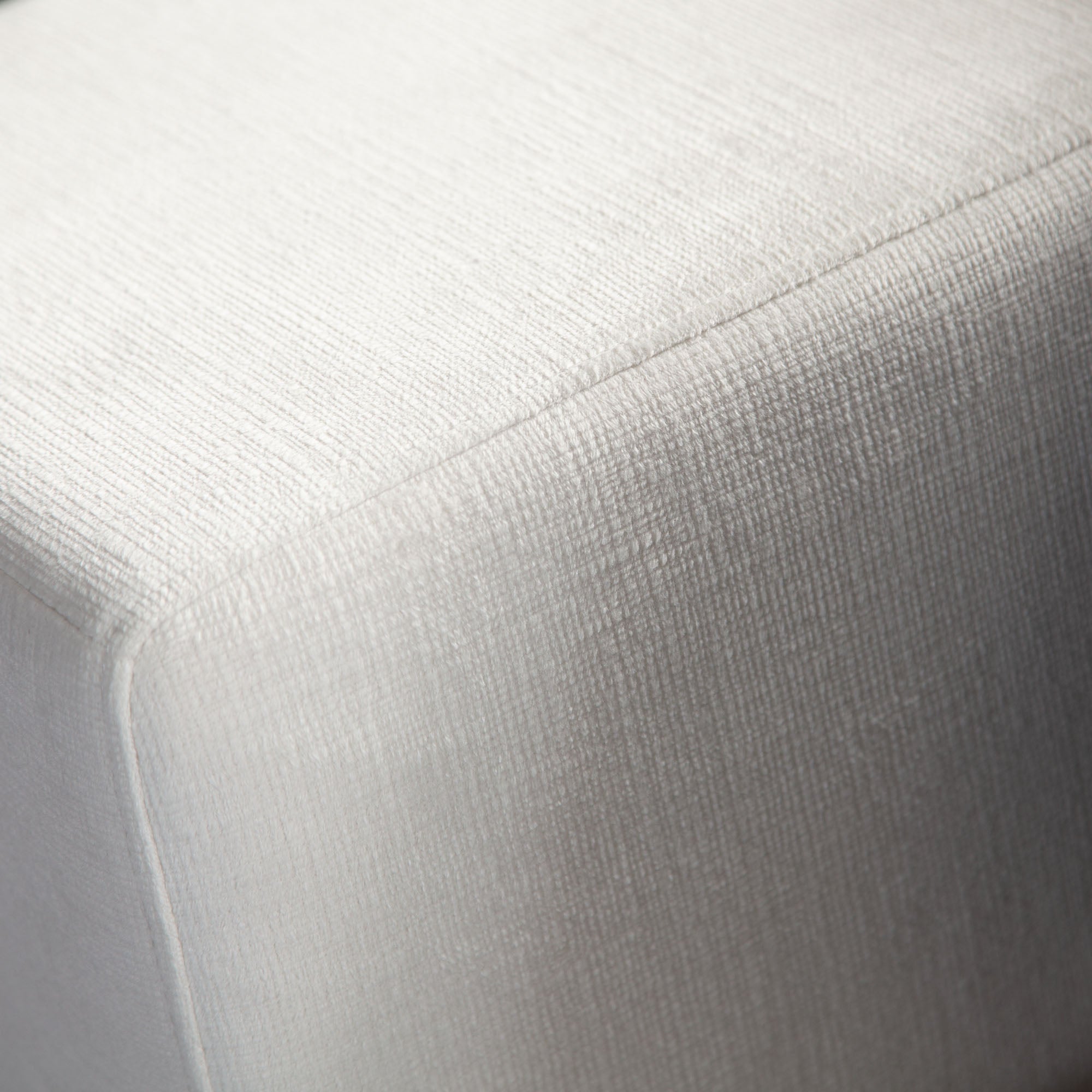 Muse 2PC Modular Sofa in Mist White Performance Fabric by Diamond Sofa - styled in a staged room by Center Stage Home Design