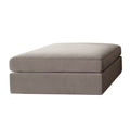 Muse Ottoman in Winter Mink Performance Velvet by Diamond Sofa