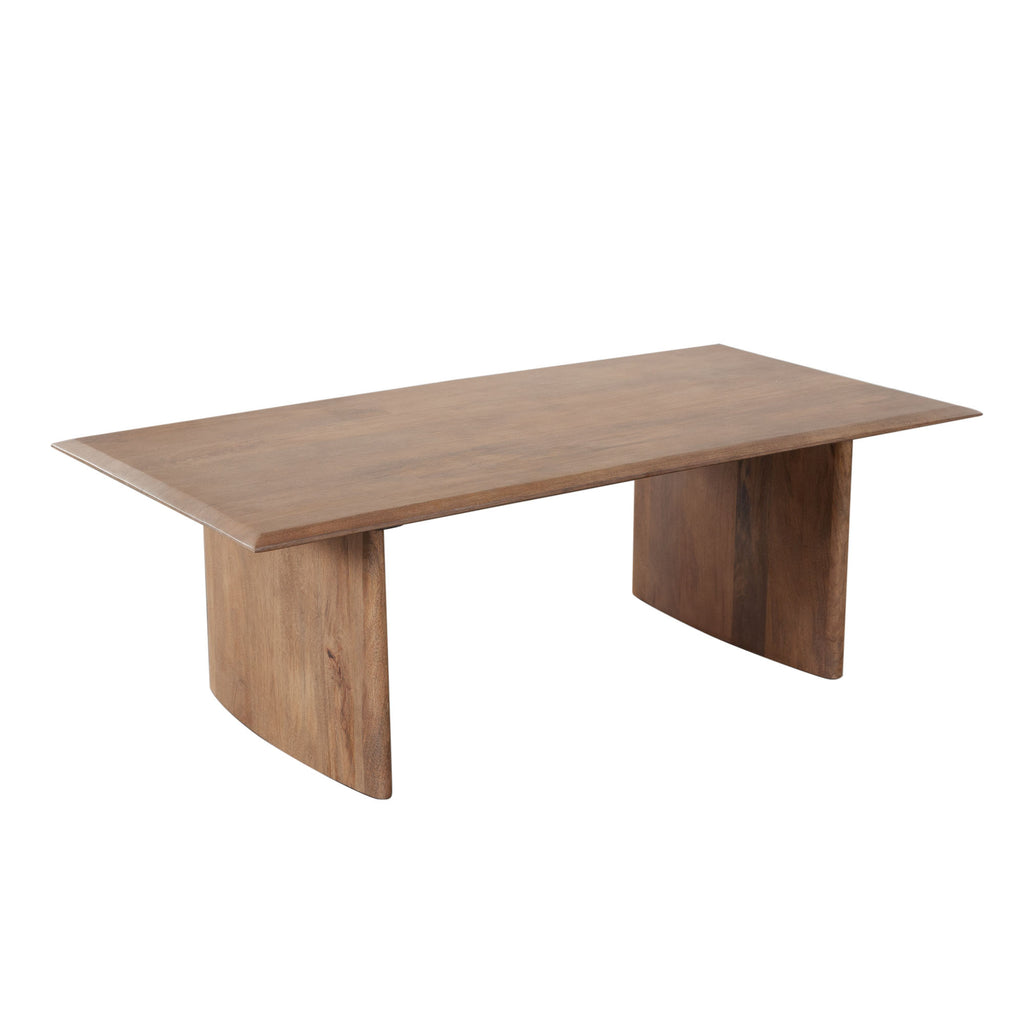 Nara Rectangular Cocktail Table in Caramel/Walnut Finish by Diamond Sofa