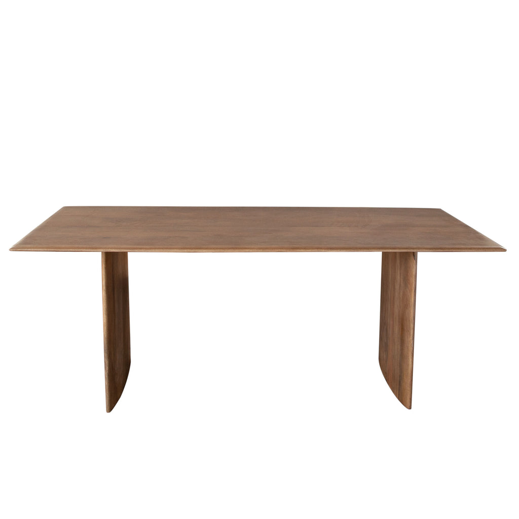 Nara 80" Wood Dining Table in Caramel/Walnut Finish by Diamond Sofa