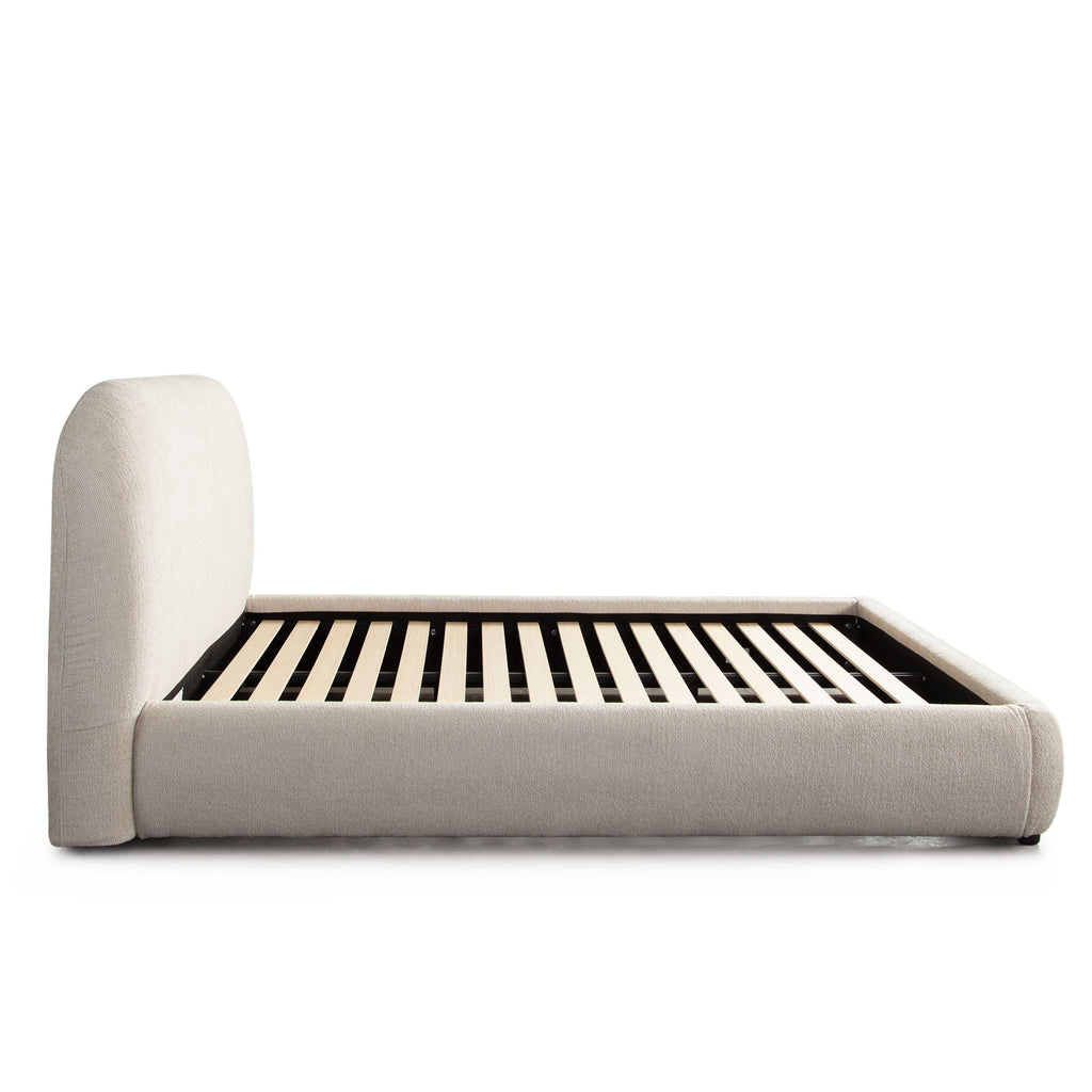 Ocean Queen Bed with Mattress Platform in Birch Performance Fabric by Diamond Sofa