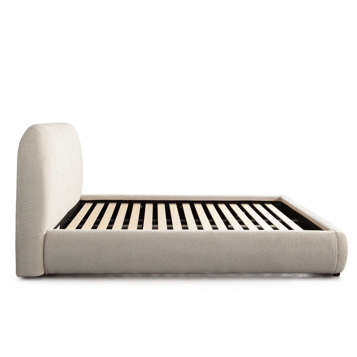 Ocean Queen Bed with Mattress Platform in Birch Performance Fabric by Diamond Sofa